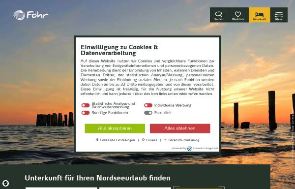 Vorschau von www.foehr.de, Föhr Tourismus GmbH