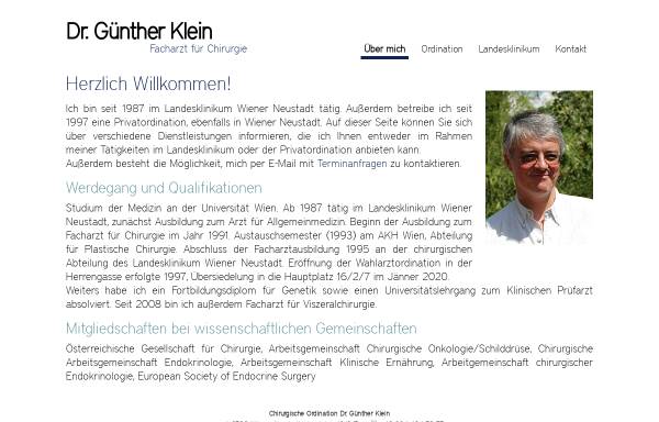 Klein, Dr. Günther