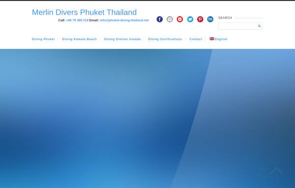 Vorschau von www.phuket-diving-thailand.net, Merlin Divers Phuket