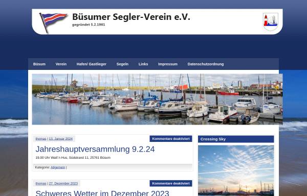 Vorschau von www.bsv-buesum.de, Büsumer Segler-Verein e.V. (BSV)