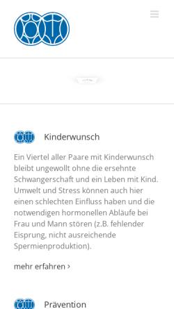 Vorschau der mobilen Webseite www.frauenarzt-bleichrodt.de, Bleichrodt, Dr. med. Wolf