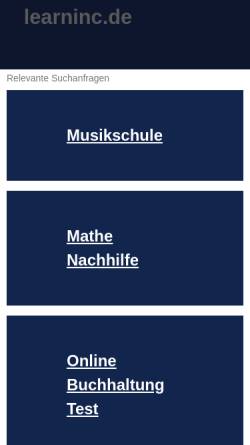 Vorschau der mobilen Webseite www.learninc.de, Learninc.de