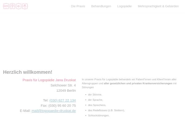 Vorschau von www.logopaedie-druskat.de, Praxis für Logopädie Jana Druskat