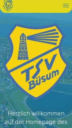 Vorschau der mobilen Webseite www.tsv-buesum.com, Turn- und Sportverein Büsum