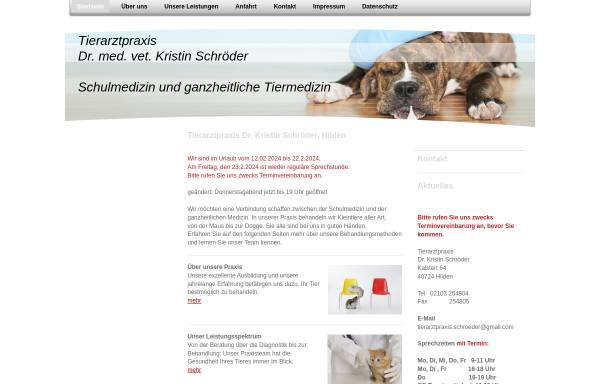 Vorschau von www.tierarzt-akupunktur.de, Dr. med. vet. Kristin Schröder