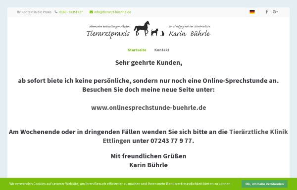 Vorschau von www.tierarzt-buehrle.de, Karin Bührle