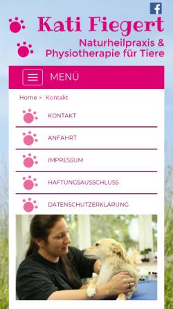 Vorschau der mobilen Webseite www.katifiegert.de, Kati Fiegert