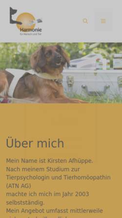 Vorschau der mobilen Webseite www.kikis-tierheilpraxis.de, Kikis Tierheilpraxis
