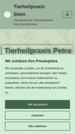 Vorschau der mobilen Webseite www.tierheilpraxis-stein.de, Petra Stein