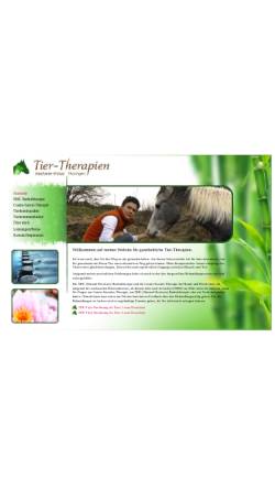 Vorschau der mobilen Webseite www.tier-therapien.de, Praxis für ganzheitliche Tier-Therapien