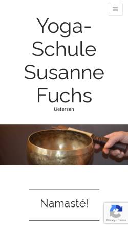 Vorschau der mobilen Webseite www.yoga-fuchs.de, Susanne Fuchs