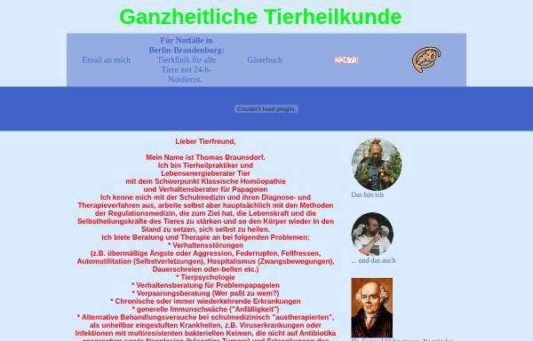 Vorschau von www.ganzheitliche.tierheilkunde.online.ms, Thomas Braunsdorf