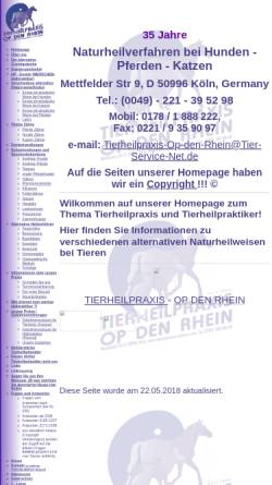Vorschau der mobilen Webseite www.tierheilpraxis-odrhein.com, Tierheilpraxis - Op Den Rhein