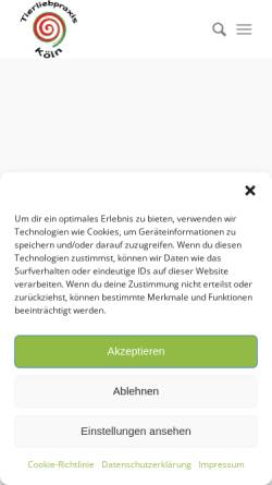 Vorschau der mobilen Webseite www.tierliebpraxis.de, Tierliebpraxis