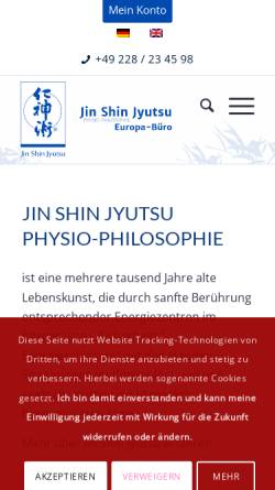 Vorschau der mobilen Webseite www.jinshinjyutsu.de, Jin Shin Jyutsu