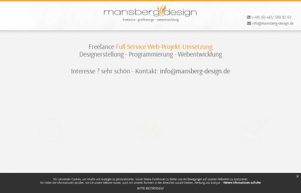 Vorschau von www.mansberg-design.de, Noncrease Design, Bernd Mansberg