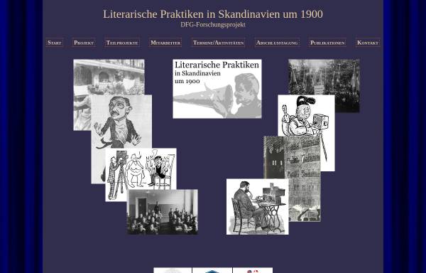 Literarische Praktiken in Skandinavien um 1900