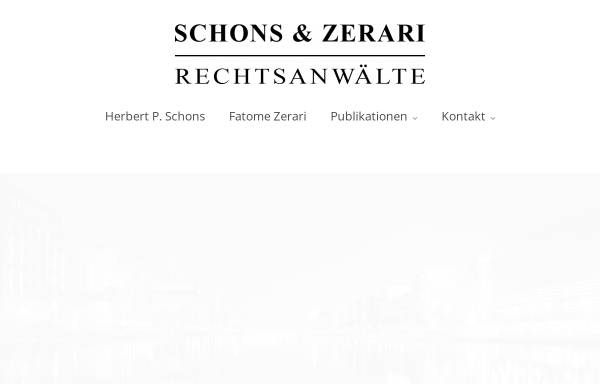 Vorschau von www.rae-schons.de, Schons Rechtsanwälte