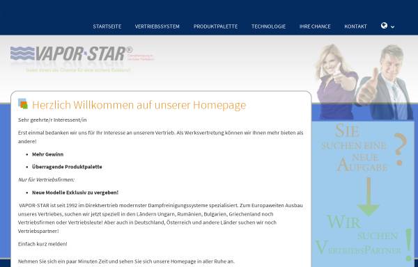 Vorschau von www.direktvertriebspartner.de, Vapor - Star, Inh. Johann Heimerl