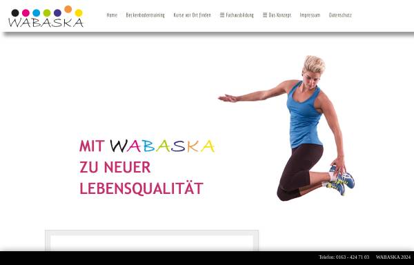 Vorschau von www.beckenbodenkurs.de, Ratgeber für das Beckenbodentraining