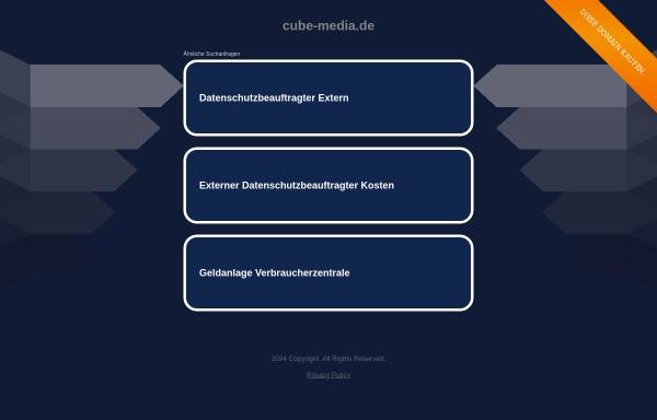 Vorschau von www.cube-media.de, Cube Media Webhosting Solution