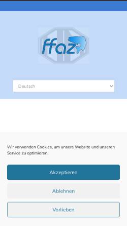 Vorschau der mobilen Webseite ffaz-fischfutterautomaten.de, Harry Müller FFAZ-Fischfutterautomaten
