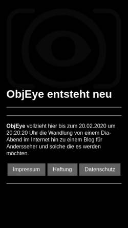 Vorschau der mobilen Webseite www.objeye.de, Schmidt, Holger