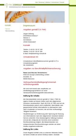 Vorschau der mobilen Webseite www.doehring-consult.de, Döhring Consult