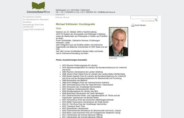 Vorschau von www.literaturhaus.at, Michael Köhlmeier