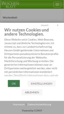 Vorschau der mobilen Webseite www.lw-heute.de, Landwirtschaftliche Wochenblatt Hessen - Rheinland-Pfalz