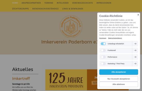 Vorschau von www.imkerverein-paderborn.de, Imkerverein Paderborn