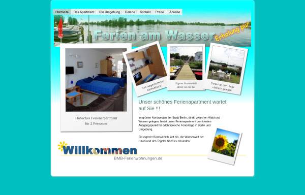 Vorschau von www.bmb-ferienwohnungen.de, BMB-Ferienwohnungen in Tegelort
