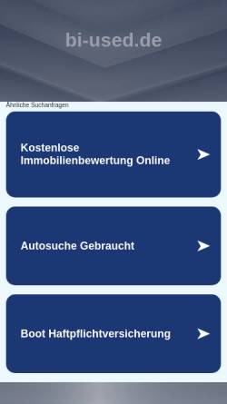 Vorschau der mobilen Webseite www.bi-used.de, Used