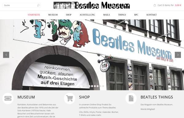 Vorschau von www.beatlesmuseum.net, Beatles Museum
