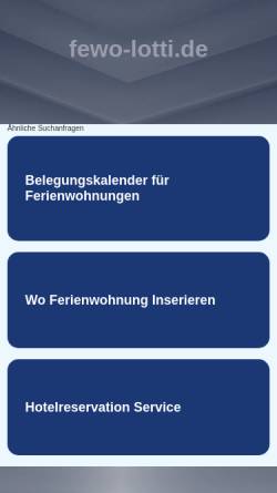 Vorschau der mobilen Webseite www.fewo-lotti.de, Fewo-Lotti.de