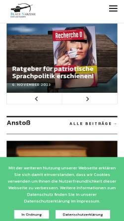 Vorschau der mobilen Webseite www.blauenarzisse.de, Blaue Narzisse