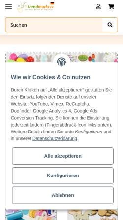 Vorschau der mobilen Webseite www.didagoshop.de, Didago Vertriebsgesellschaft m.b.H.