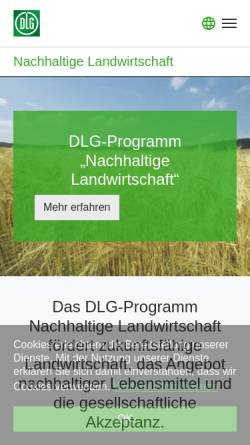 Vorschau der mobilen Webseite www.nachhaltige-landwirtschaft.info, DLG-Zertifikat 