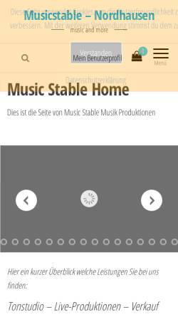 Vorschau der mobilen Webseite www.music-stable.de, Bartlos
