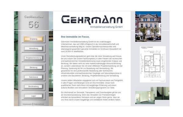 Vorschau von gehrmann.biz, Gehrmann Immobilienverwaltung GmbH