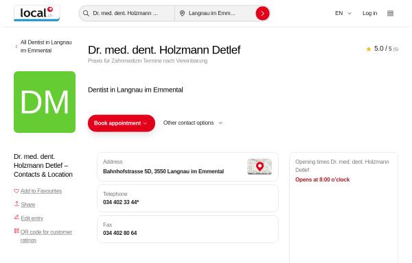 Praxis für Zahnmedizin Dr. Detlef Holzmann