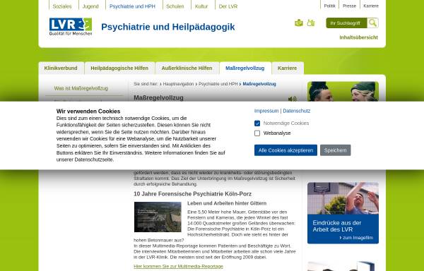 Vorschau von www.lvr.de, LVR-Fachbereich Maßregelvollzug
