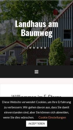 Vorschau der mobilen Webseite landhaus-am-baumweg.de, Landhaus am Baumweg