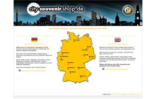 Vorschau von city-souvenir-shop.de, City Souvenir Shop GbR