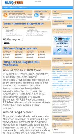 Vorschau der mobilen Webseite www.blog-feed.de, Blog-Feed.de