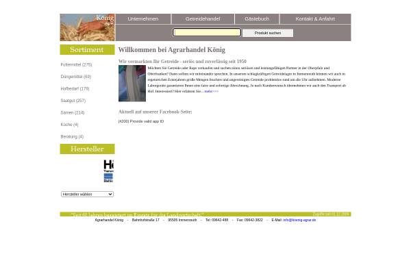 Vorschau von www.koenig-agrar.de, Agrarhandel König