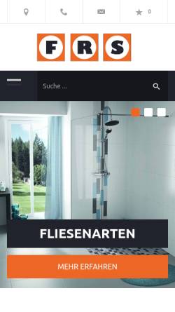 Vorschau der mobilen Webseite www.fliesen-rossen-schrinner.de, Fliesen Rossen-Schrinner