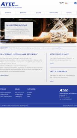 Vorschau der mobilen Webseite www.atec-automation.com, Atec GmbH