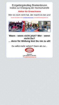 Vorschau der mobilen Webseite marvin.sn.schule.de, Erzgebirgskolleg Breitenbrunn