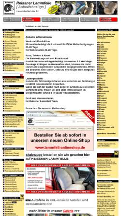 Vorschau der mobilen Webseite www.reissner-lammfelle.de, Reissner GmbH & Co. KG